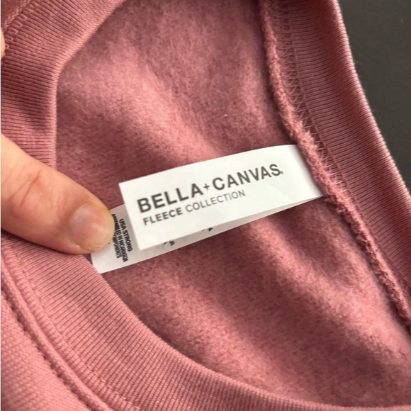 L/S Crewneck UNISEX Bella Canvas Fleece Collection - Picture 6 of 6
